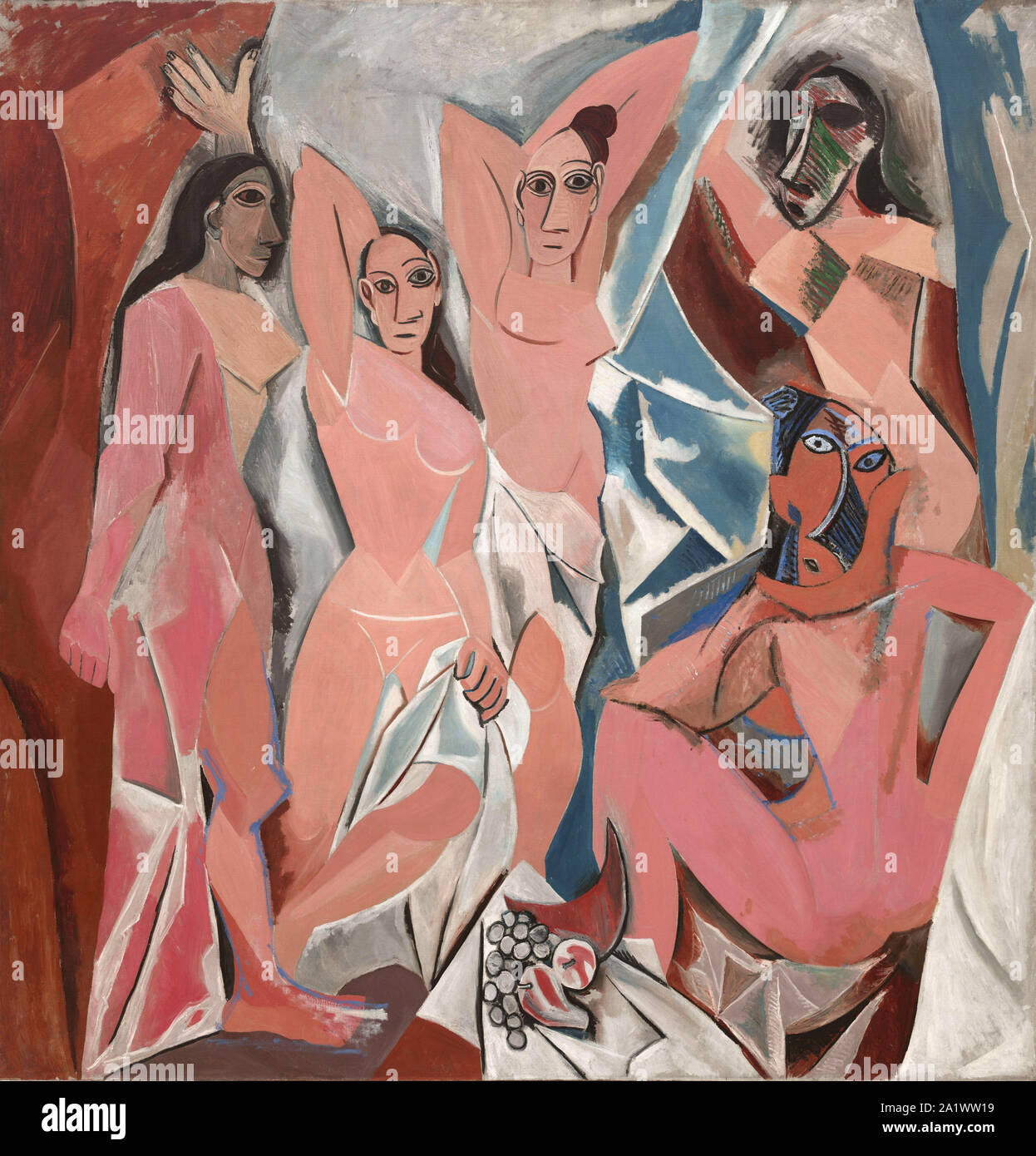 Les Demoiselles d'Avignon, 1907, The Ladies of Avignon by Pablo Picasso, [SPE2A1WW19]