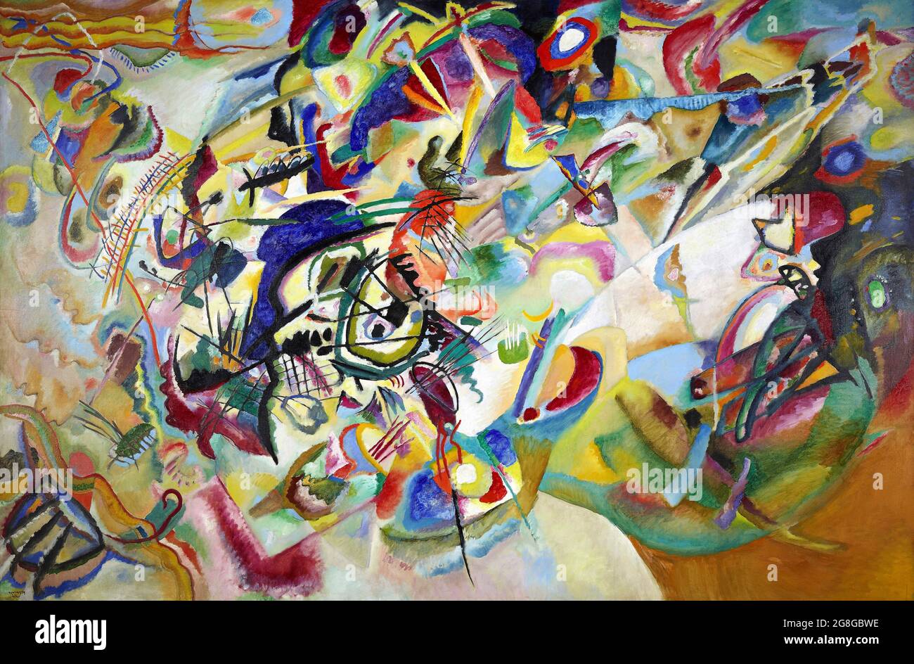 Kandinsky painting. "Composition VII" by Wassily Kandinsky (1866-1944), oil on canvas, 1913 [SPE2G8GBWE]