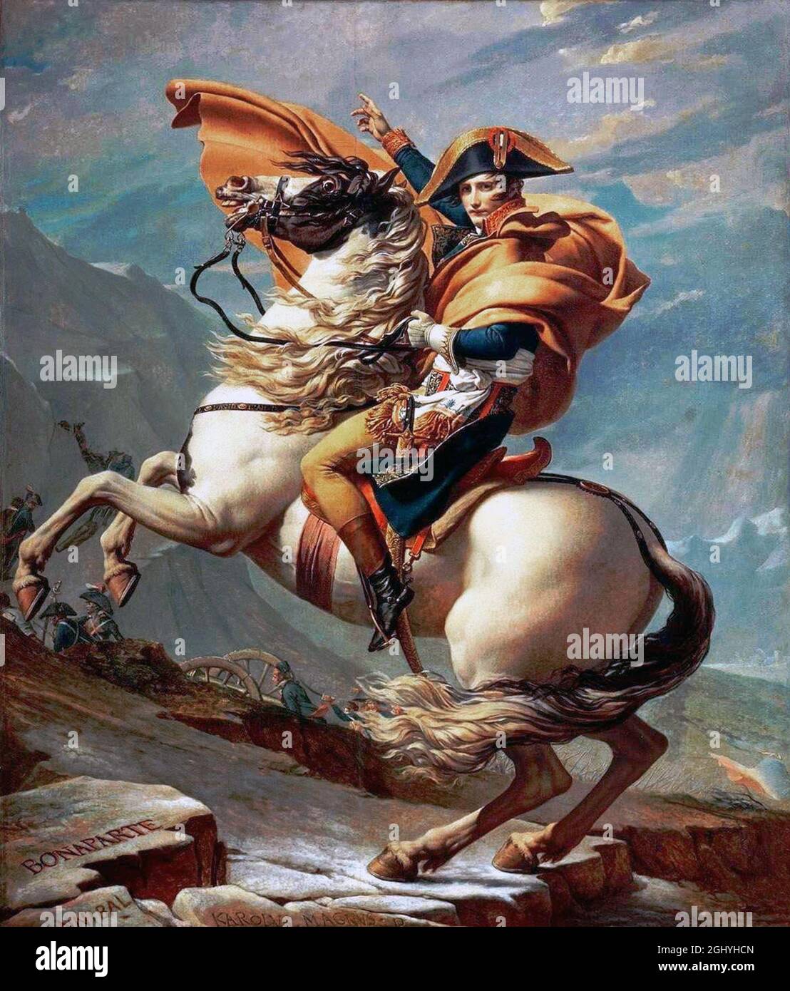 Napoleon Crossing the Alps by Jacques Louis David [SPE2GHYHCN]