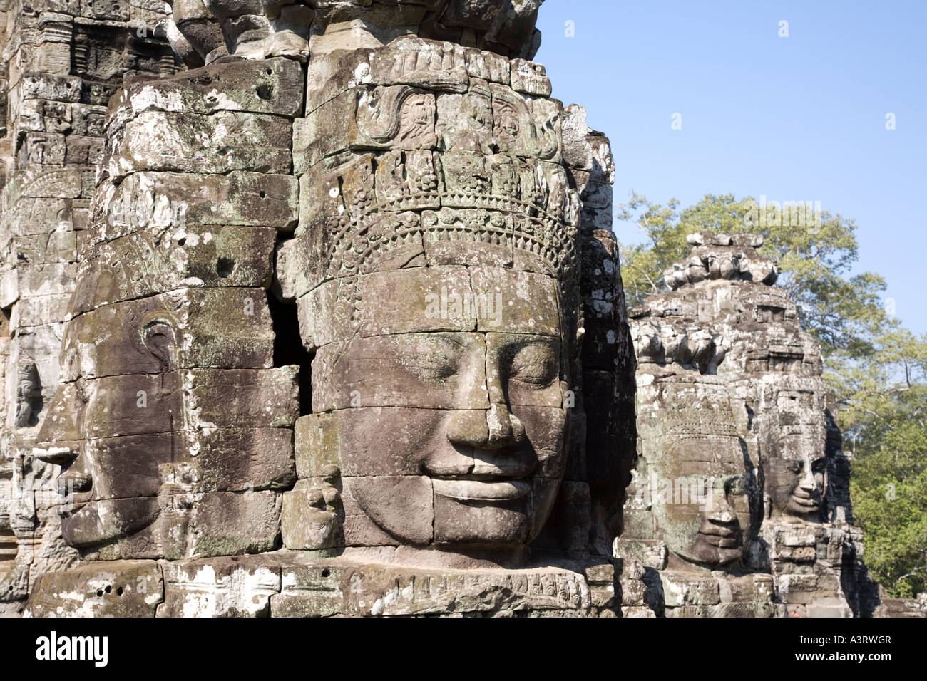 Angkor Thom, Bayon, Angkor Heritage Site, Cambodia [SPEA3RWGR]