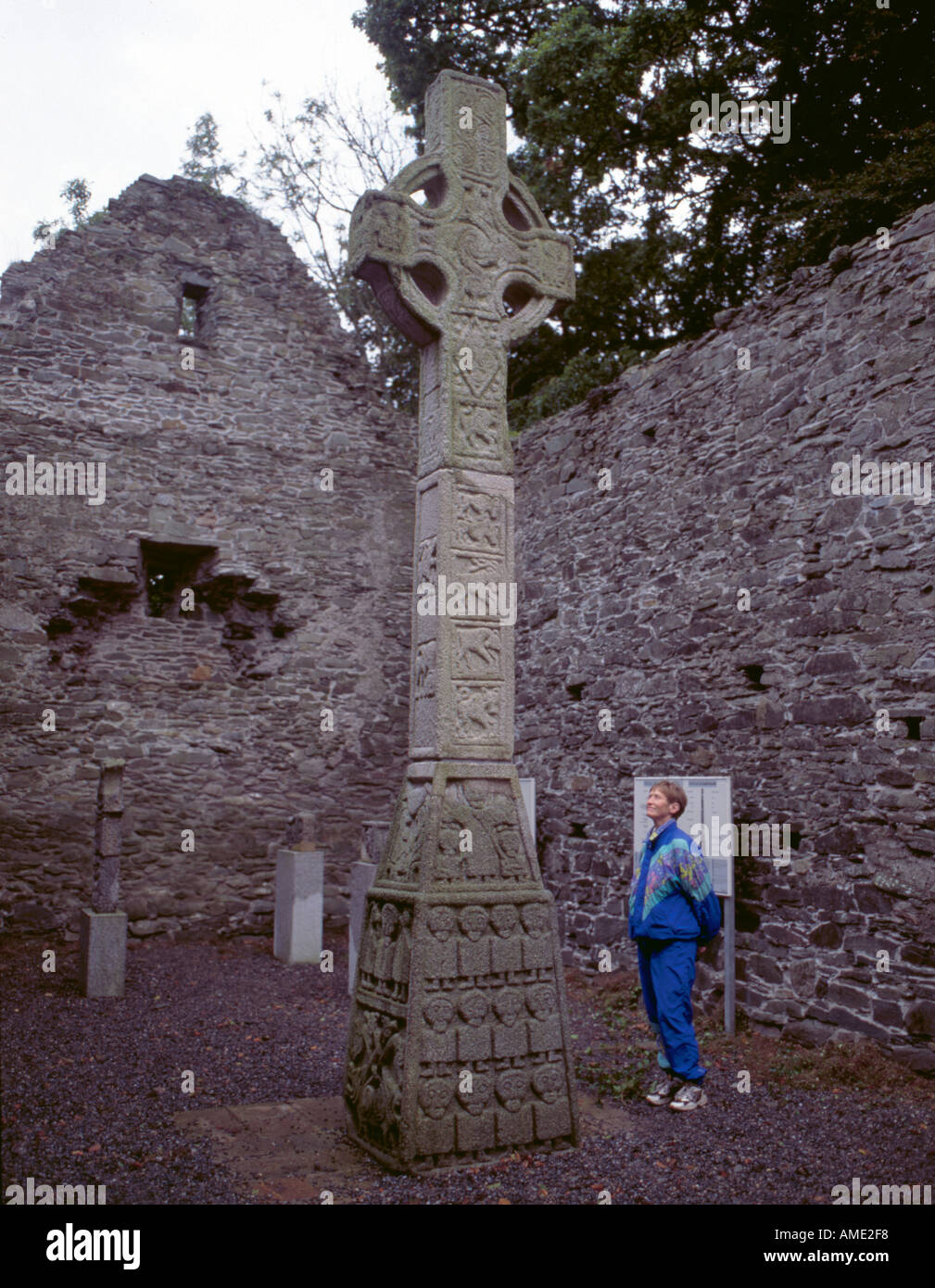 Irish picture cross; Moone High Cross, Moone Abbey, Moone, County Kildare, Eire (Ireland). [SPEAME2F8]