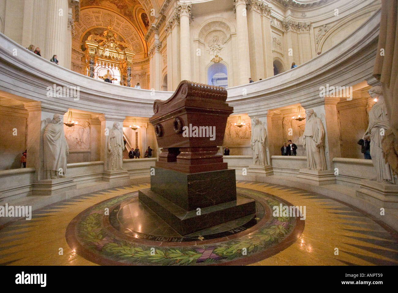 The tomb of Napoleon Bonaparte in the Hotel des Invalides Paris France [SPEANPT59]