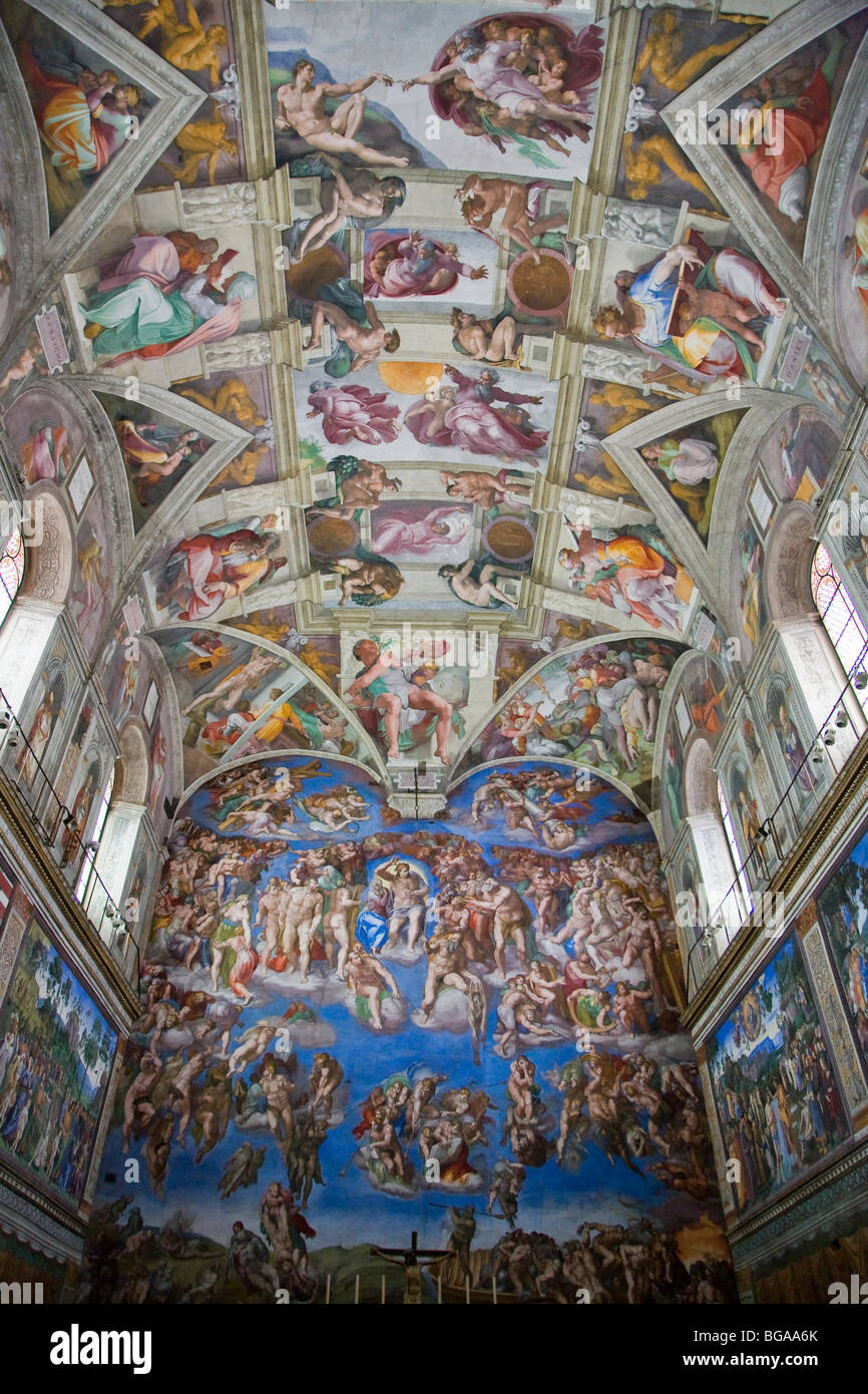Michelangelo's Sistine Chapel and The Last Judgement, Rome, Italy [SPEBGAA6K]