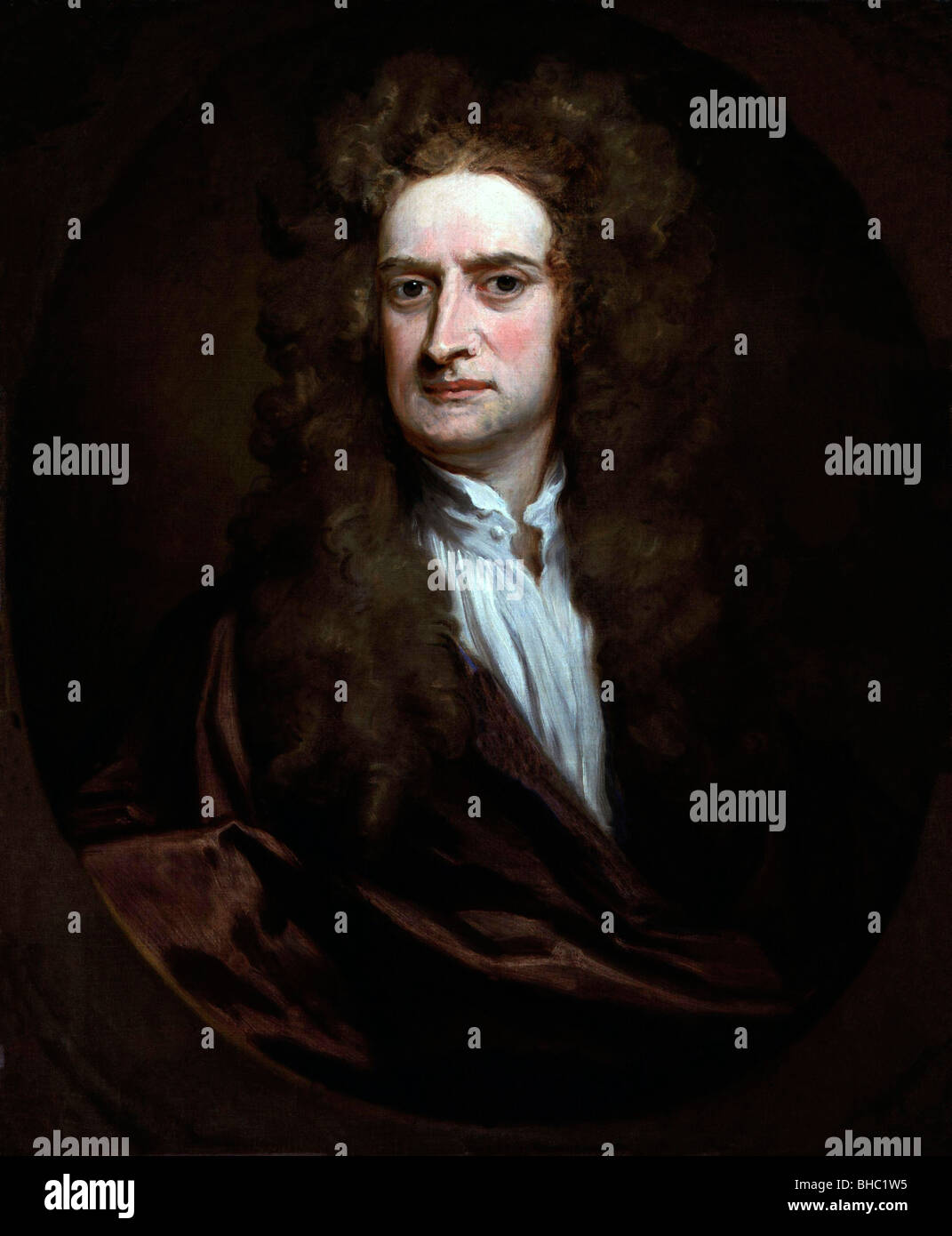 Sir Isaac Newton in a 1702 portrait by Godfrey Kneller. [SPEBHC1W5]