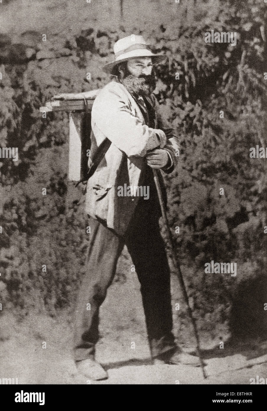 Paul Cézanne,  1839–1906. From a photograph c. 1875.  French artist and Post-Impressionist painter. [SPEE8THKR]