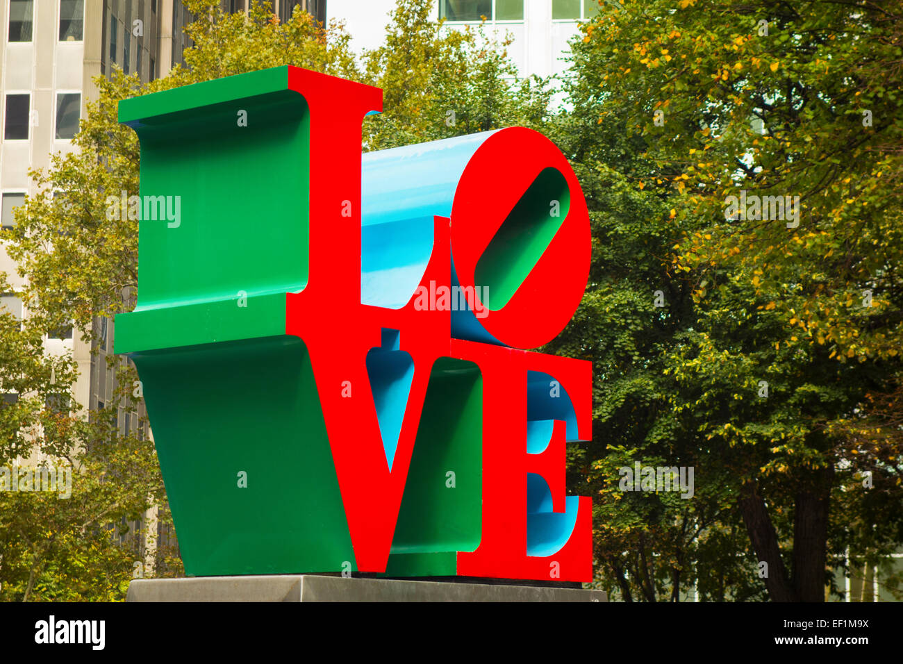 Love sculpture by Robert Indiana in NYC [SPEEF1M9X]