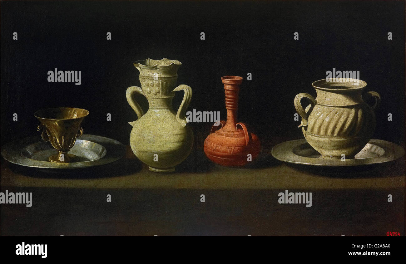 Francisco de Zurbarán - Still Life with Four Vessels  - MNAC - Barcelona [SPEG2A8A0]