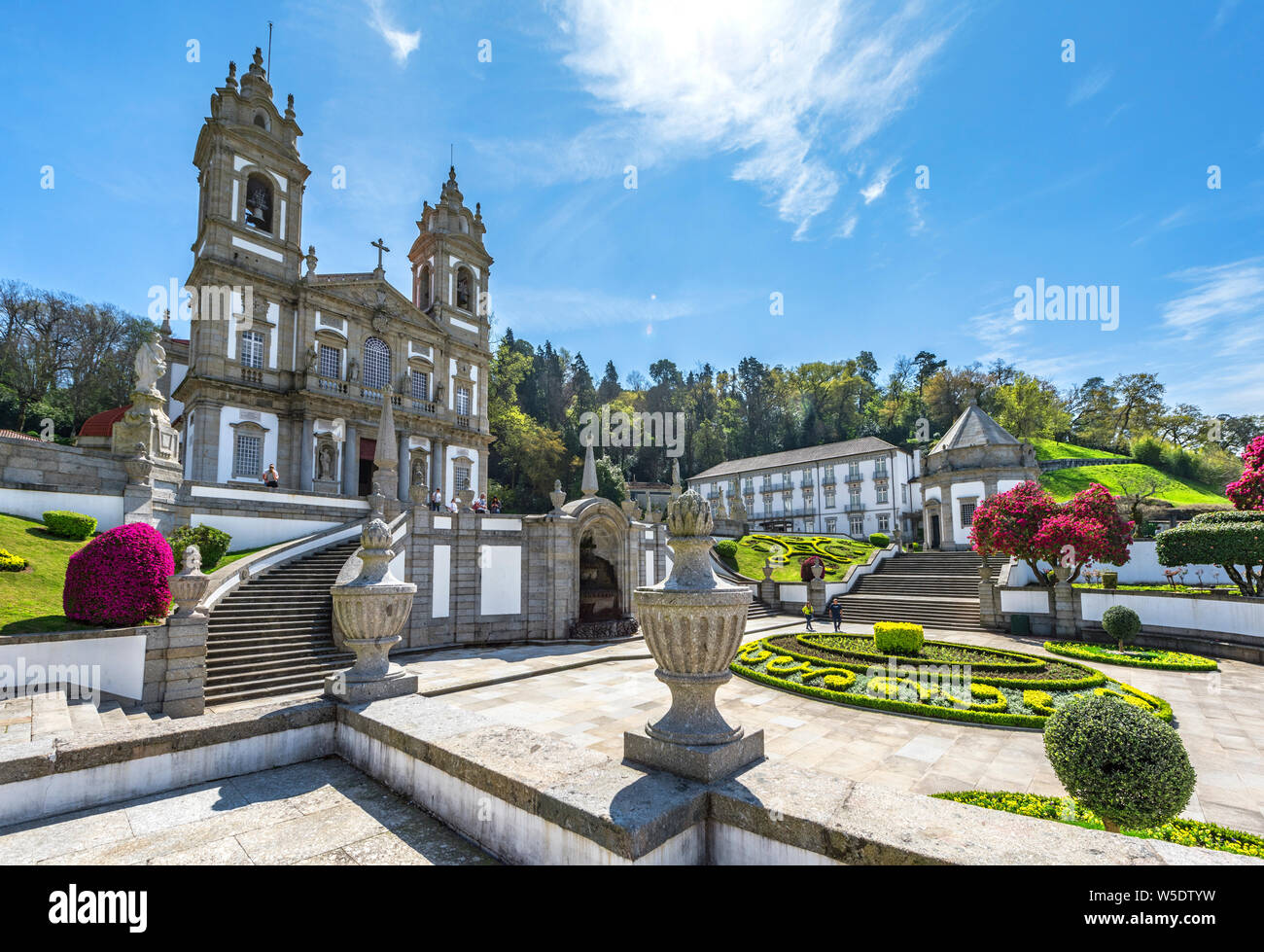 Bom Jesus do Monte cathedral in Tenoes near Braganza, Portugal [SPEW5DTYW]
