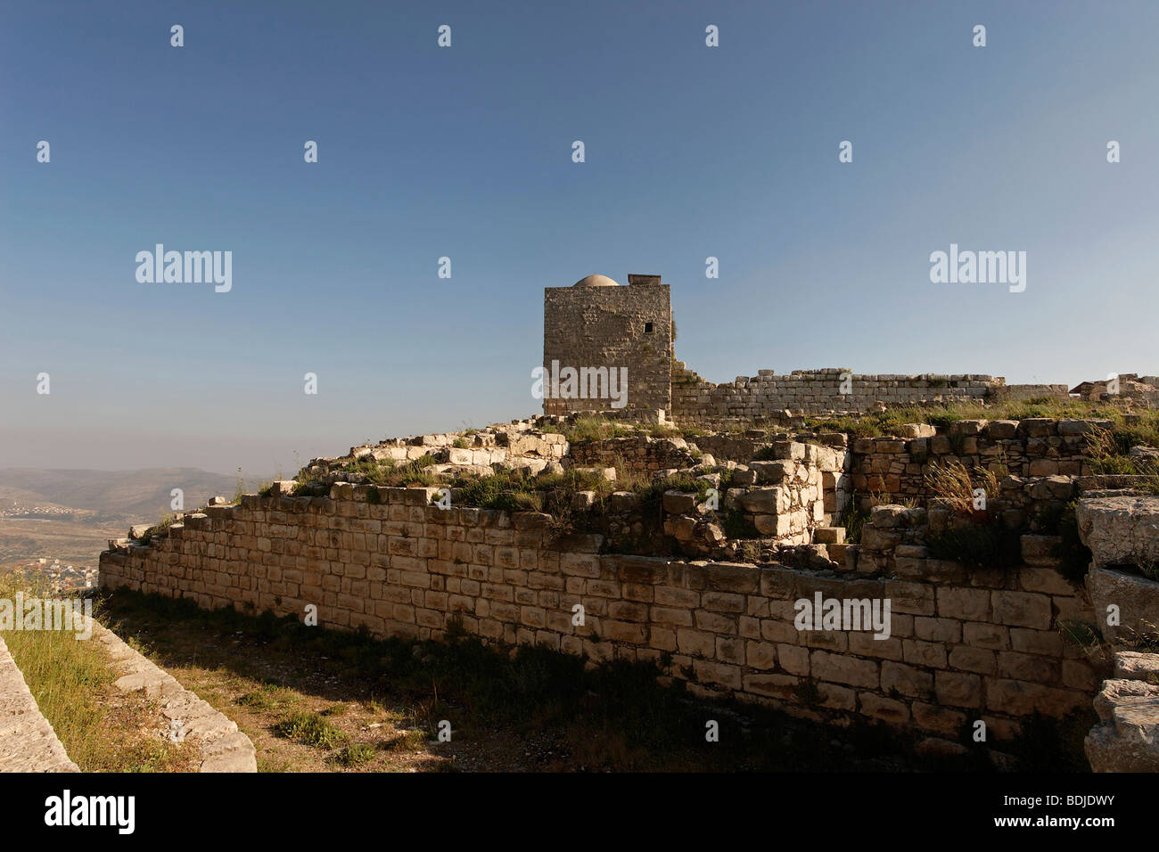 Samaria, archeological remnants on Mount Gerizim Stock Photo